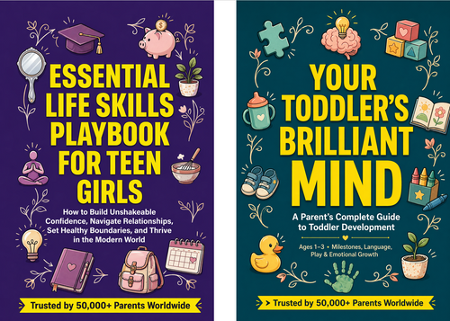 Essential Life Skills Playbook For Teen Girls + Your Toddler's Brilliant Mind — Digital Bundle